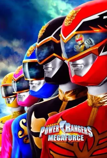 Obdélníkový jedlý obrázek na dort – Power Rangers (červená, modrá, černá)