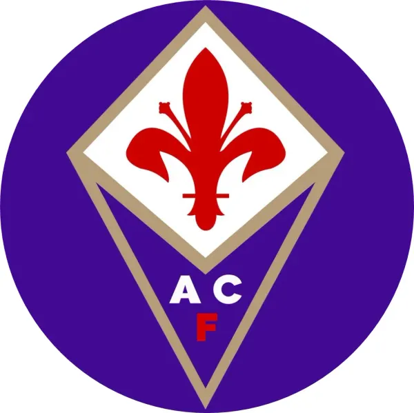 Kulatý jedlý obrázek na dort – Fiorentina (fialová, bílá, červená)