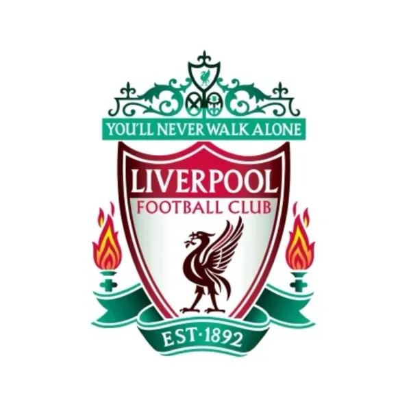 Kulatý jedlý obrázek na dort – Liverpool, White (červená, zelená, bílá)