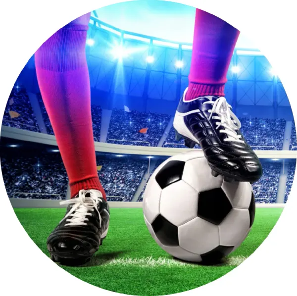 Kulatý jedlý obrázek na dort – Fotbal, Top (zelená, modrá, černá)