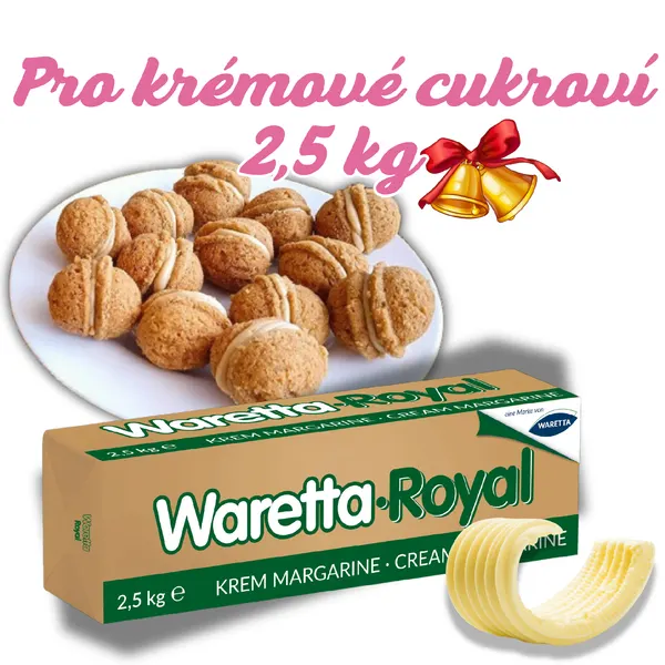 Německý máslový tuk na krémy 2,5kg Waretta Royal