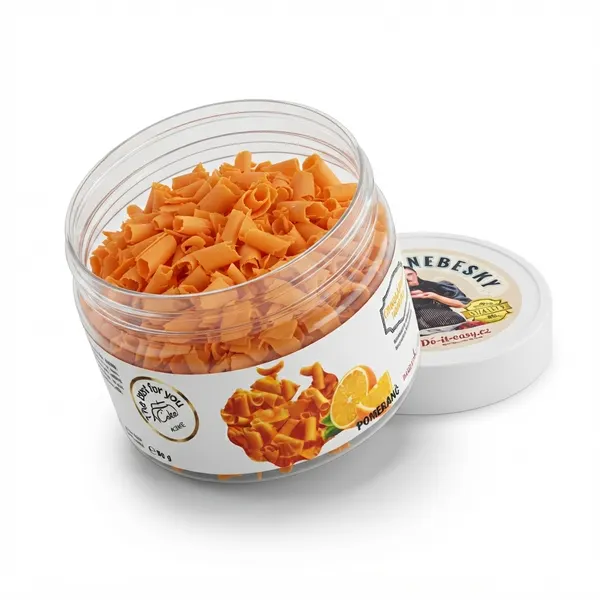Čokoládové hobliny pomerančové 80g