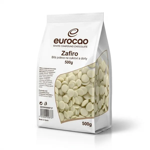 Bílá poleva Zafiro na cukroví a dorty 500g