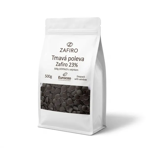Tmavá poleva Zafiro 23% 500g