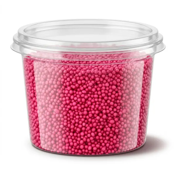 Cukrový máček, malinově růžový 50g
