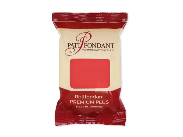 Německá potahovací hmota PATI PREMIUM 250g, červená