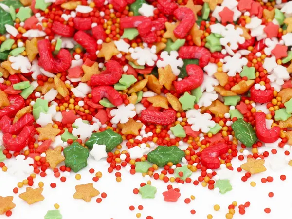 Zdobení na cukroví, dorty - VÁNOČNÍ SUPER MIX 80g