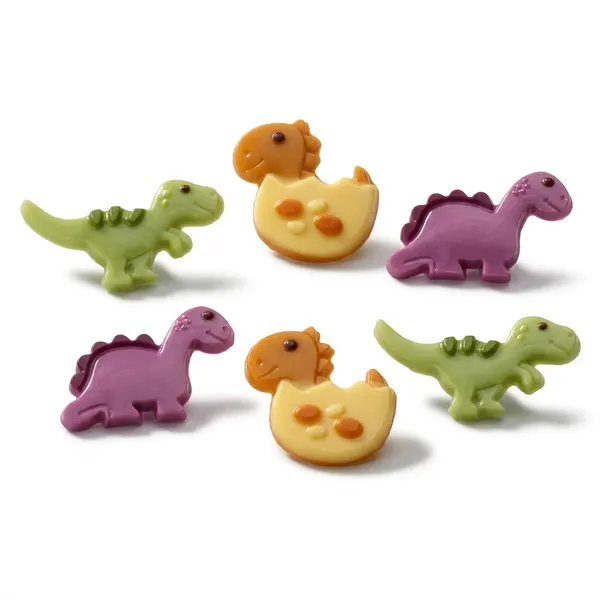 Čokoládová dekorace na dort - dinosauři, 6 ks