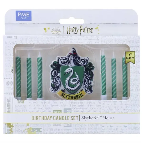 Harry Potter svíčky PME se znakem Zmijozel (7 ks)