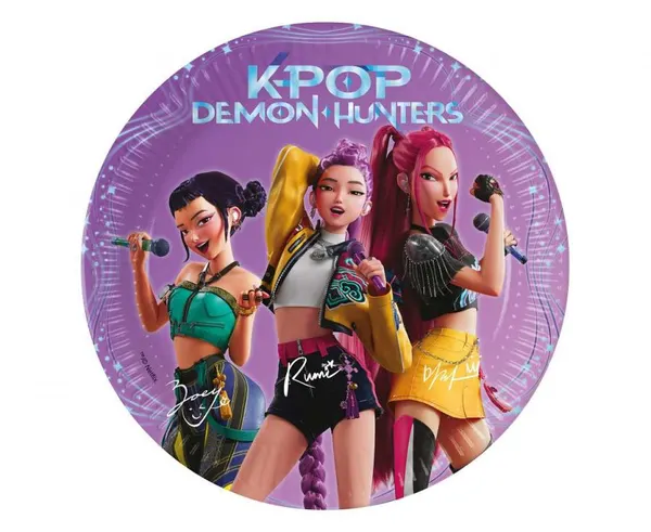 Papírové talíře K-POP Demon Hunters 20 cm, 8 ks