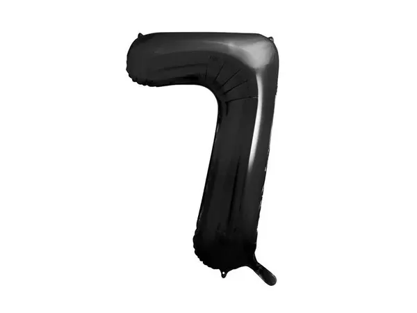 Foliový balónek PartyDeco číslo 7 černý (86 cm)