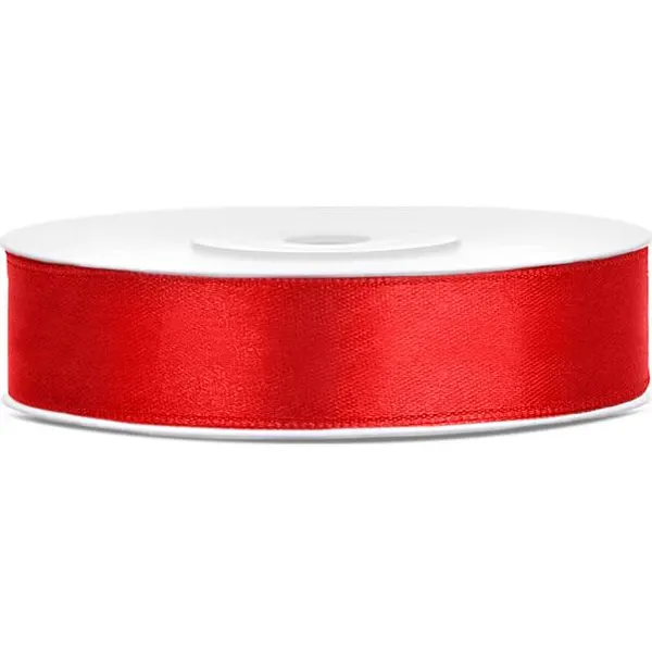 Červená stuha 12 mm x 25 m (1 ks)