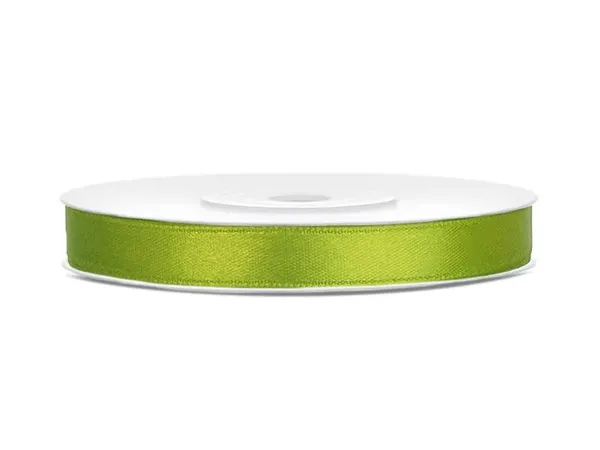 Světle zelená stuha 6 mm x 25 m (1 ks)
