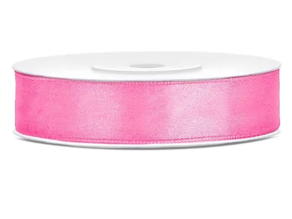 Růžová stuha 12 mm x 25 m (1 ks)