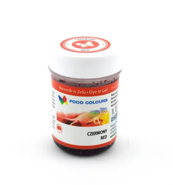 Gelová barva Food Colours (Red) červená (35 g)