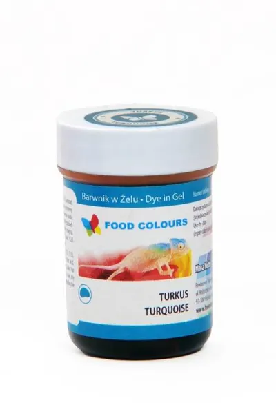 Gelová barva Food Colours (Turquiose) tyrkysová (35 g)