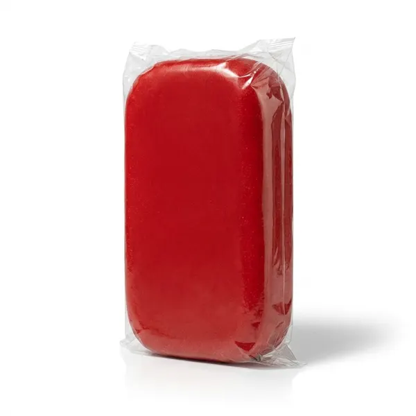 1kg barvený fondán s mandlemi na dort - červený