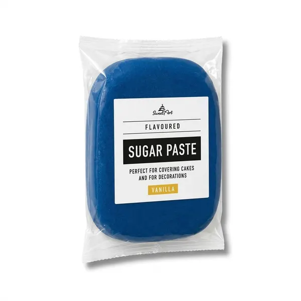 Fondán na dort, Modrý - Blue, Vanilkový 250g