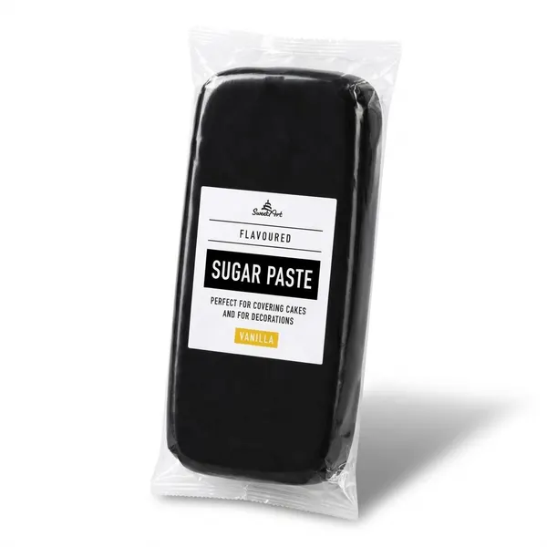 1kg Potahovací fondán - hmota na dort, černý
