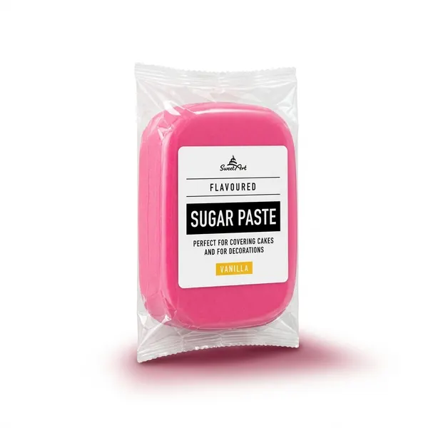 250g potahovací dortová hmota, Vanilka - neonově růžová