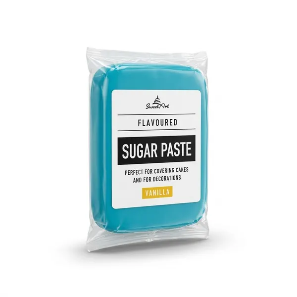 Fondán na dort, Modrý (neonový) - Blue, Vanilkový 250g