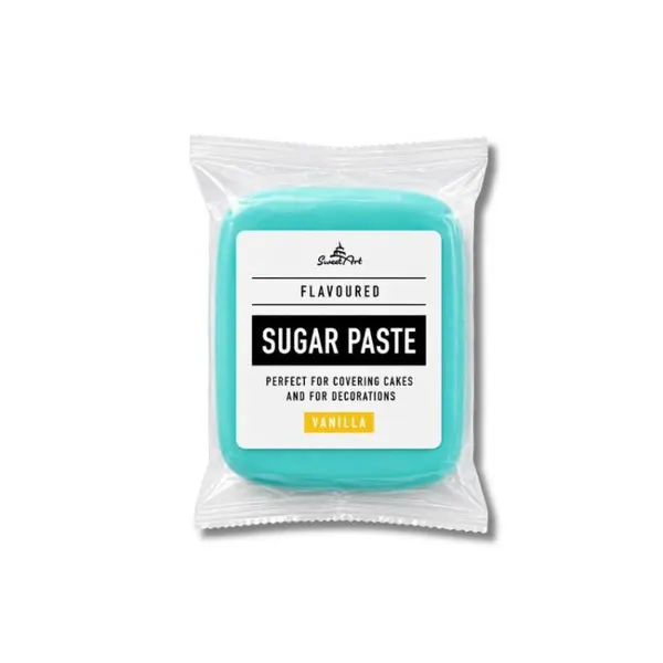 Fondán na dort, Modrý - Sky Blue, Vanilkový 250g