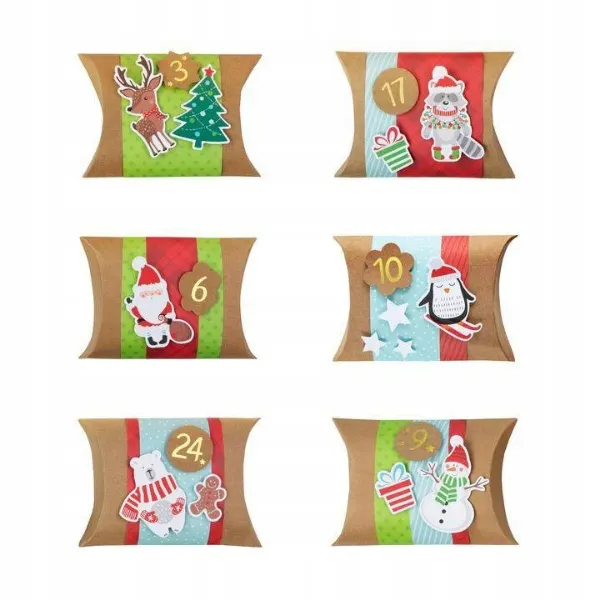 Vánoční krabičky - Adventní kalendář DIY