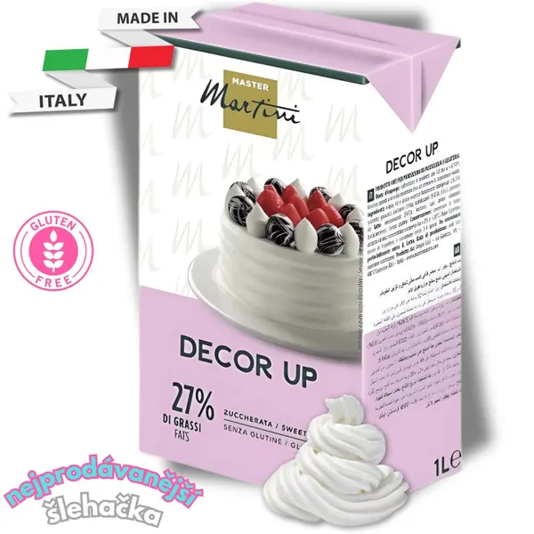 Rostlinná šlehačka Decor Up 1l