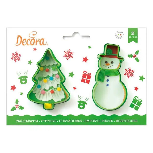 Vykrajovátka Decora Stromeček a sněhulák (2 ks)