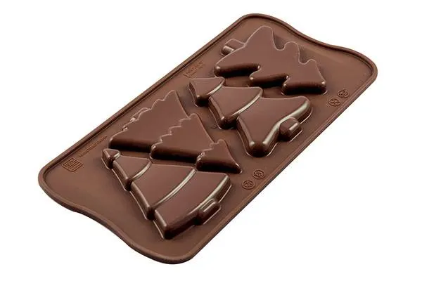 Silikomart forma na čokoládu Choco Pine (Stromečky)