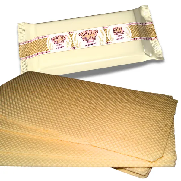 Sváteční waflové oplatky 34 x 15 cm - 11 ks