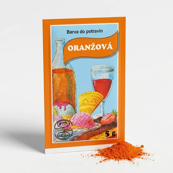 Potravinářská barva prášková oranžová 5g