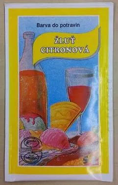 Potravinářská barva prášková (5 g) Žluť citronová