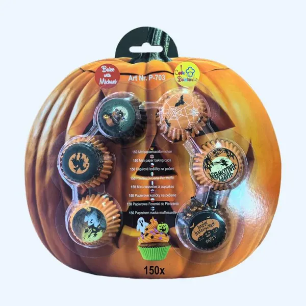 Papírové košíčky na pralinky Alvarak Halloween (150 ks)