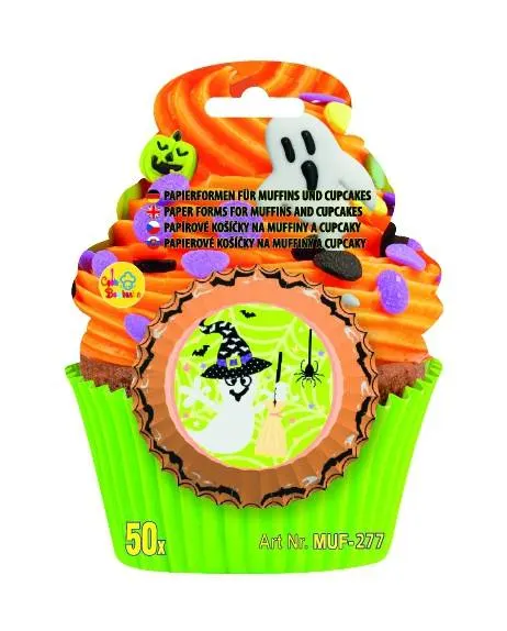 Košíčky na muffiny Alvarak Halloweenské s duchem (50 ks)