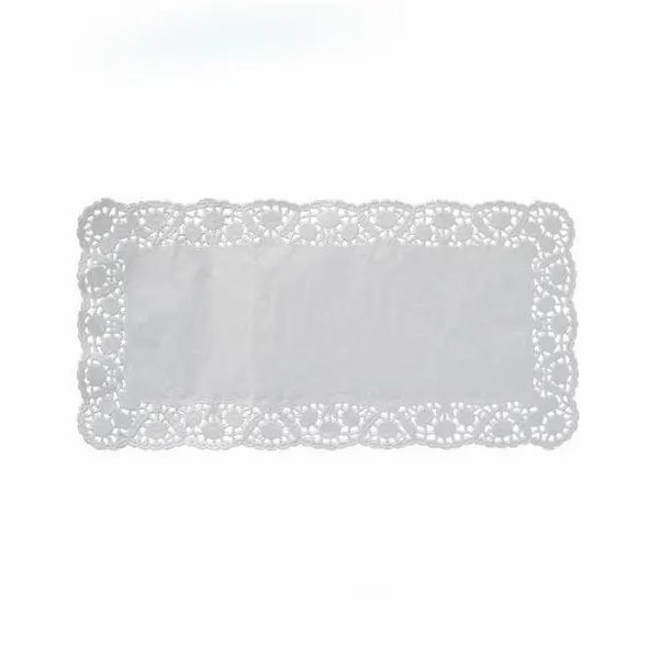 Wimex Dekorativní krajka bílá hranatá 40 x 20 cm (100 ks)