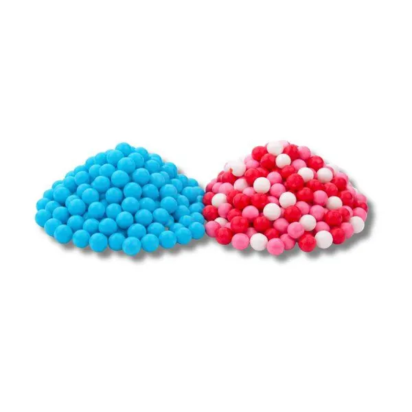 Cukrové perly SweetArt nebesky modré a Love mix 7 mm (120 g)