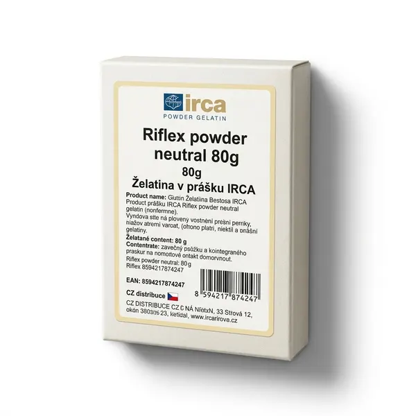 Želatina v prášku IRCA Riflex powder neutral 80g
