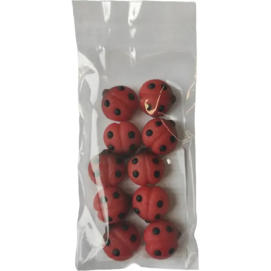 Marcipánová figurka malé berušky 10ks 2 cm, 27g