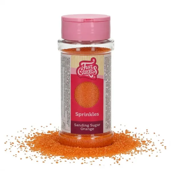 Dekorační cukr Sanding Sugar oranžový 80g