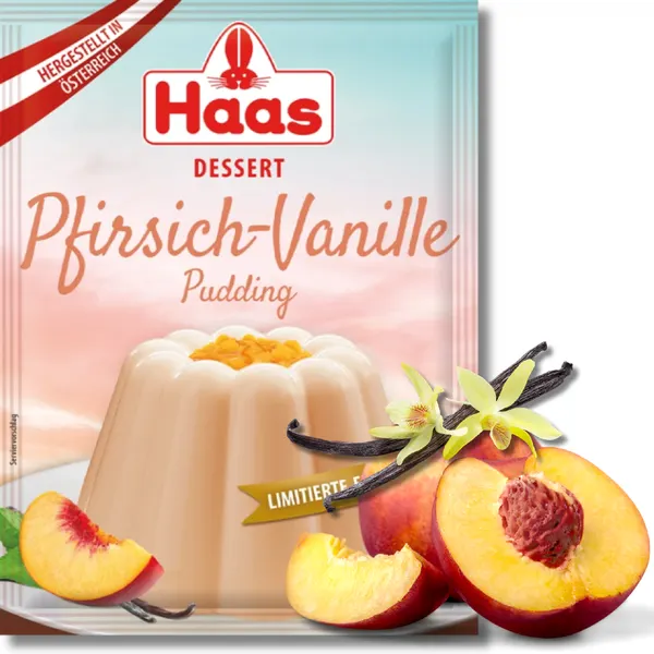 Dezertní puding s příchutí Broskve a vanilky 37g