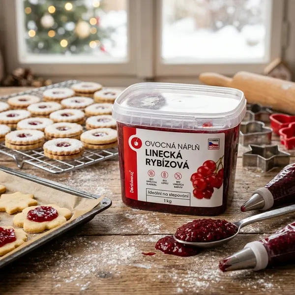 Ovocná náplň Linecká rybízová 1kg