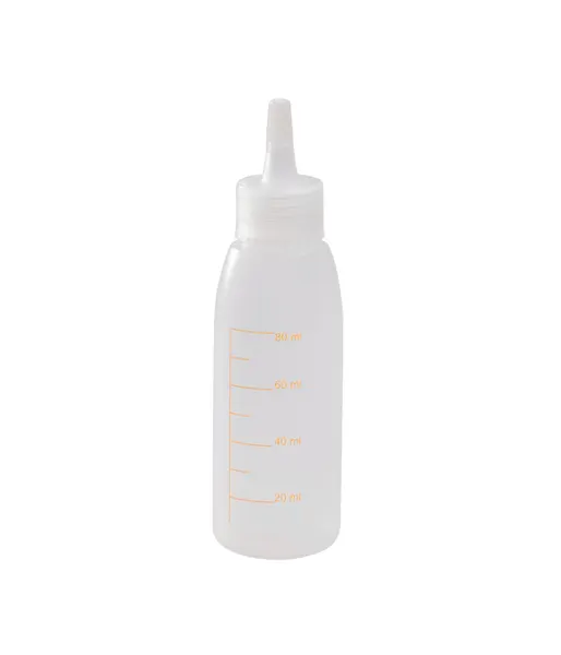 Dávkovač s hubicí a měrkou, plastový 100ml (kulatý)