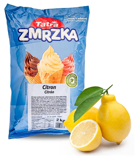 Směs na točenou zmrzlinu s příchutí citrónu,Tatra 2 kg/sáček