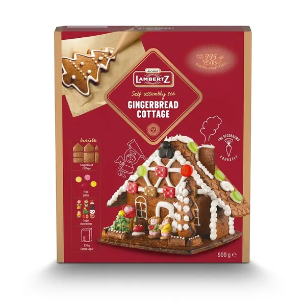 Perníková chaloupka k sestavení s polevou a figurkami 900 g