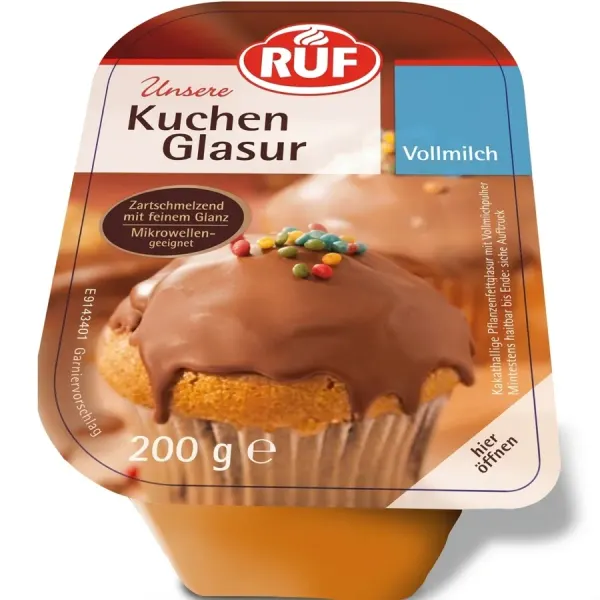 Čokoládová poleva mléčná na dorty 200g - RUF