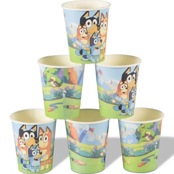 Papírové kelímky 10ks Bluey - Cakesicq