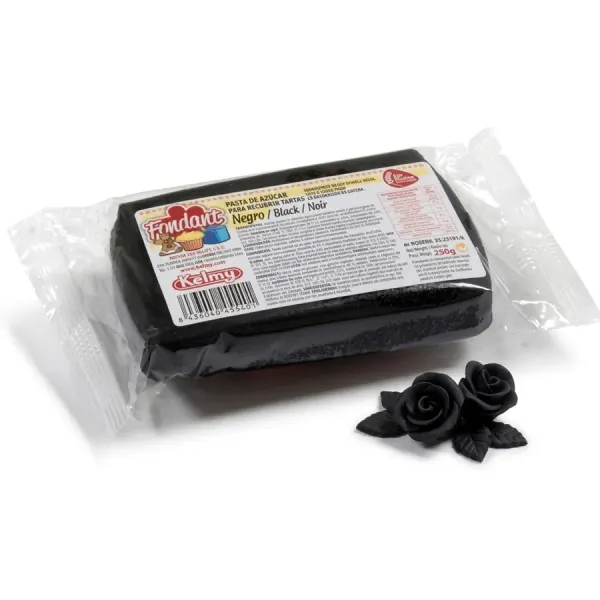 Potahovací hmota 250 g - černá - Kelmy