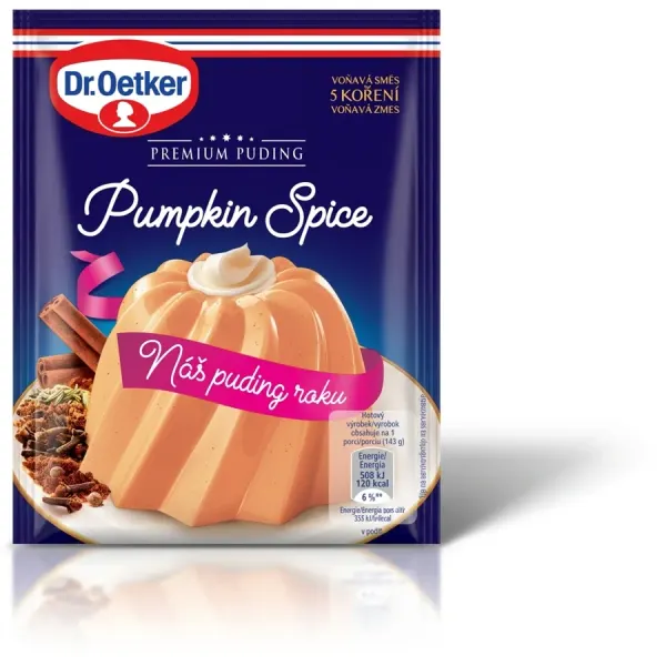 Premium Puding s příchutí Pumpkin Spice (dýňový se skořicí) 40 g