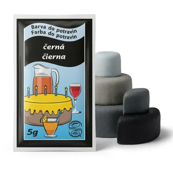 Potravinářská barva prášková (5 g) Černá
